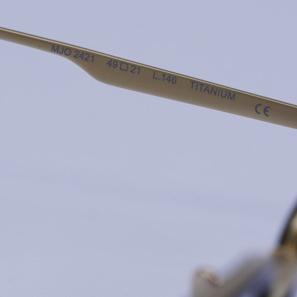 Maui Jim MJO2421 16B Eyeglasses Black/Gold 49mm Rectangle Frame - Picture 8 of 10